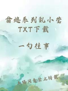 翁熄系列乱小莹TXT下载