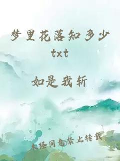 梦里花落知多少txt