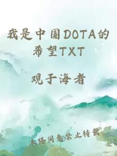 我是中国DOTA的希望TXT